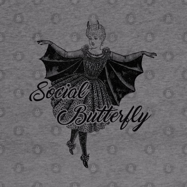 Gothic Social Butterfly by karutees